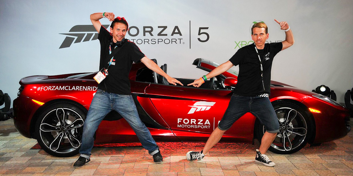 Forza Motorsport 5 red carpet photo booth at E3