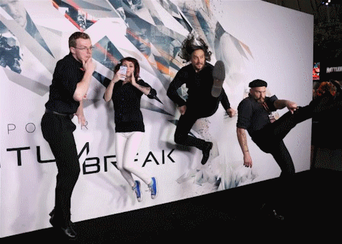 360 GIF Photo Booth of people jumping