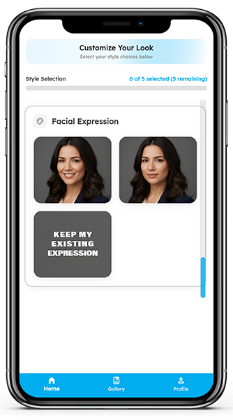 Face Expression Selection
