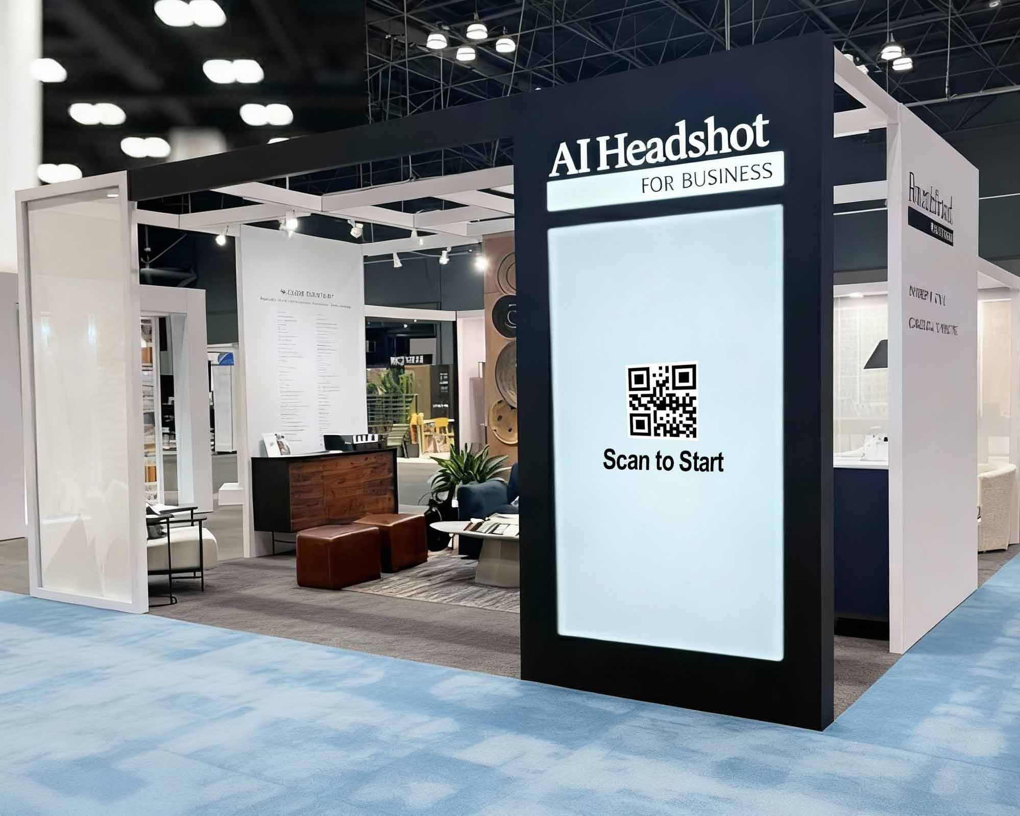 ai-headshot-selfie-wall-tradeshow-booth